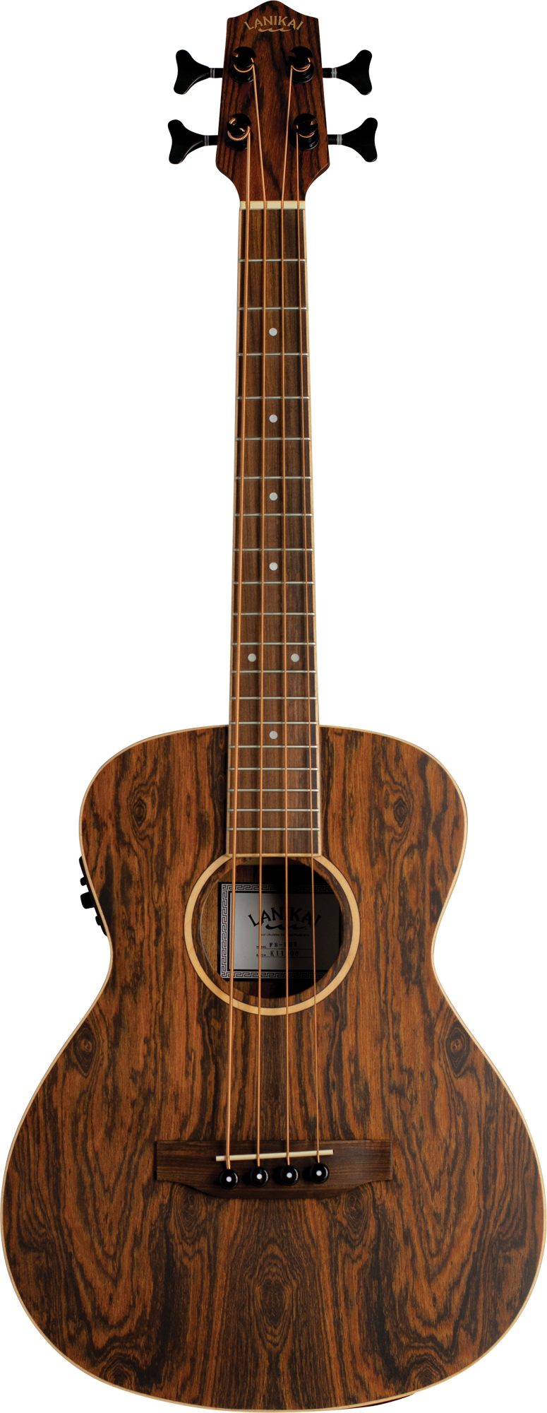 Lanikai Figured Bocote FB-EBU Electric Bass Ukulele