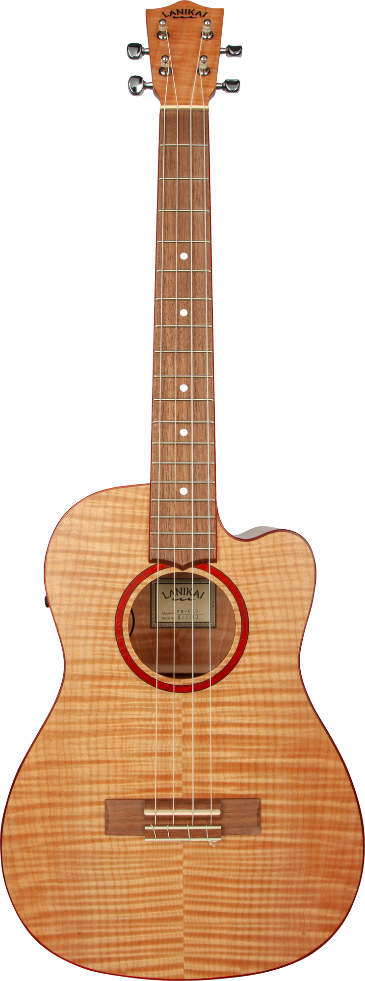Lanikai Flame Maple FM-CEB Electric Baritone Ukulele