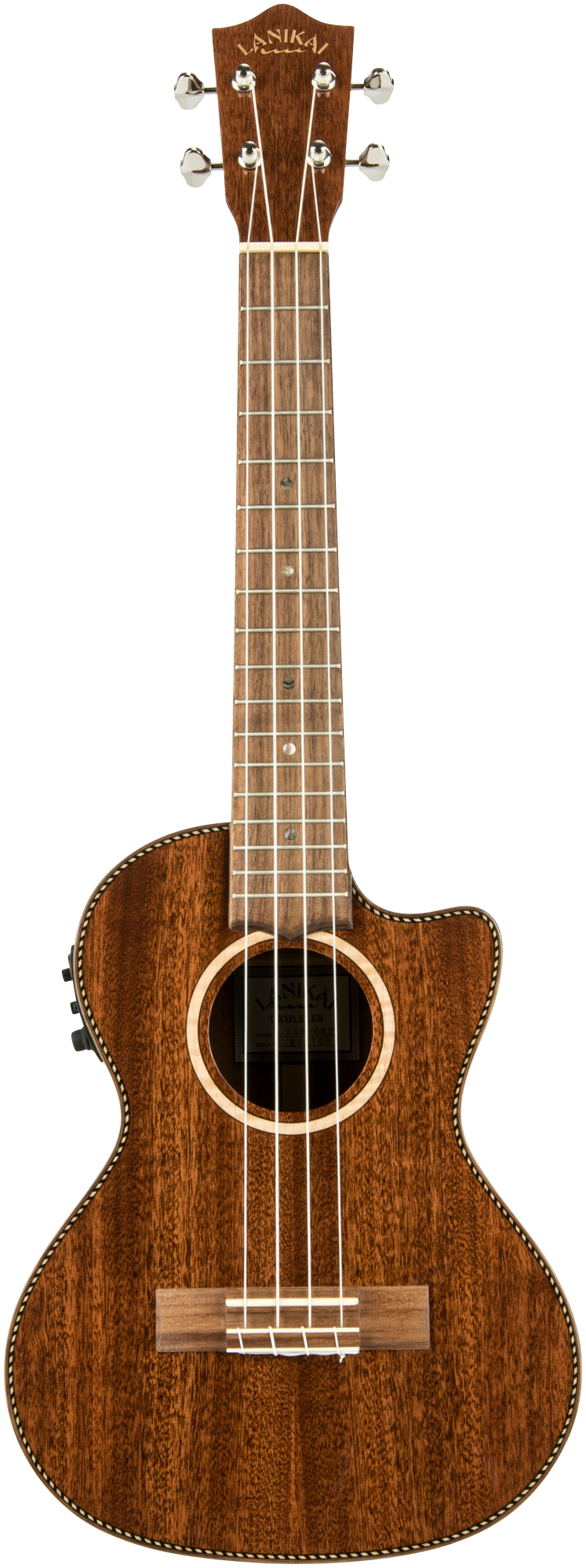 Lanikai All Solid Mahogany MAS-CET Electric Tenor Ukulele