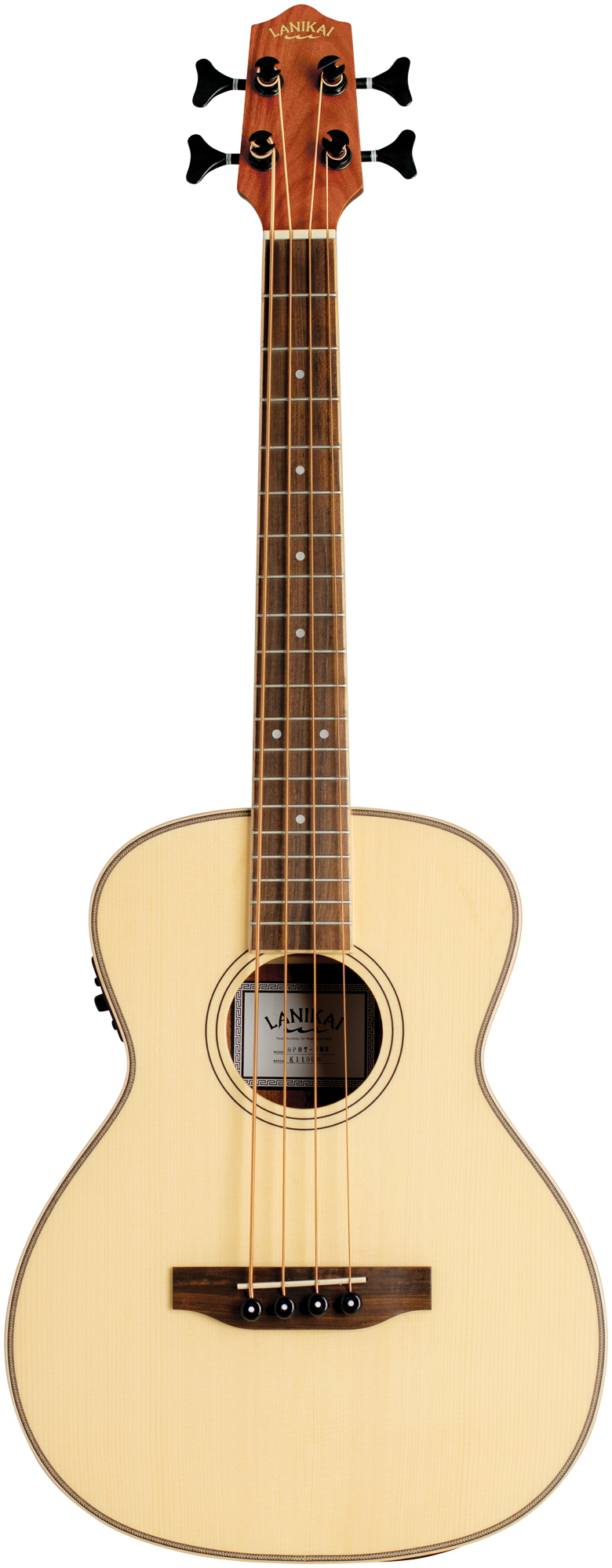 Lanikai Spruce Solid Top SPST-EBU Electric Bass Ukulele 