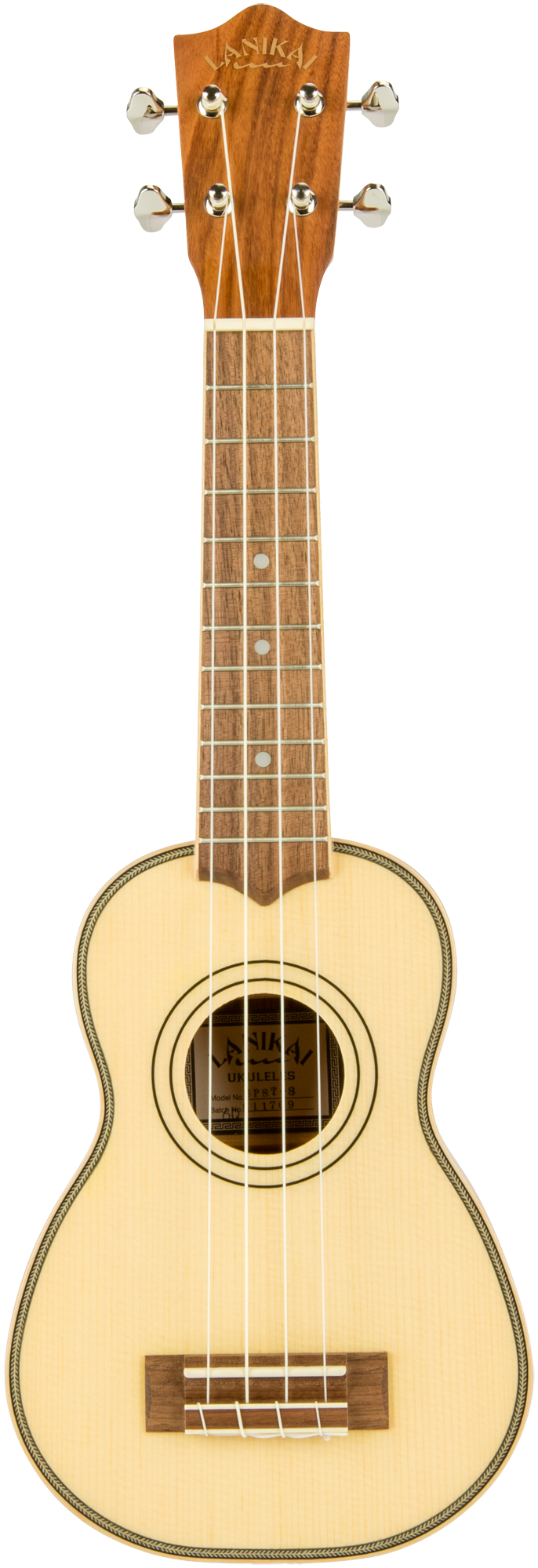 Lanikai Spruce Solid Top SPST-S Soprano Ukulele