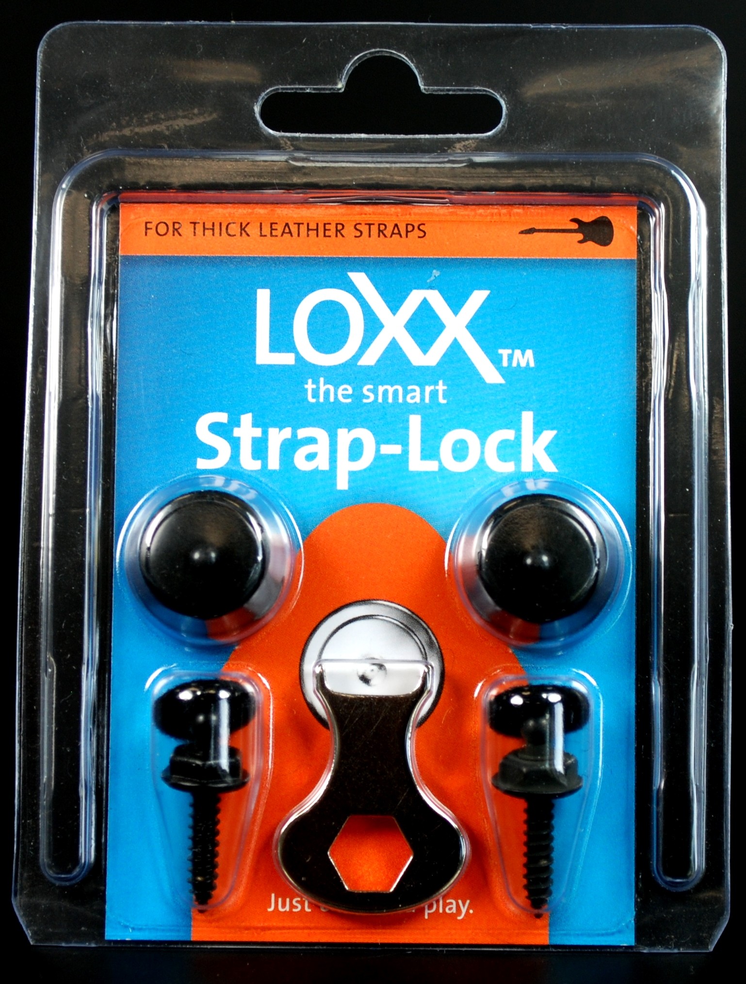 Loxx Music Box XL Strap Locks - Black Chrome