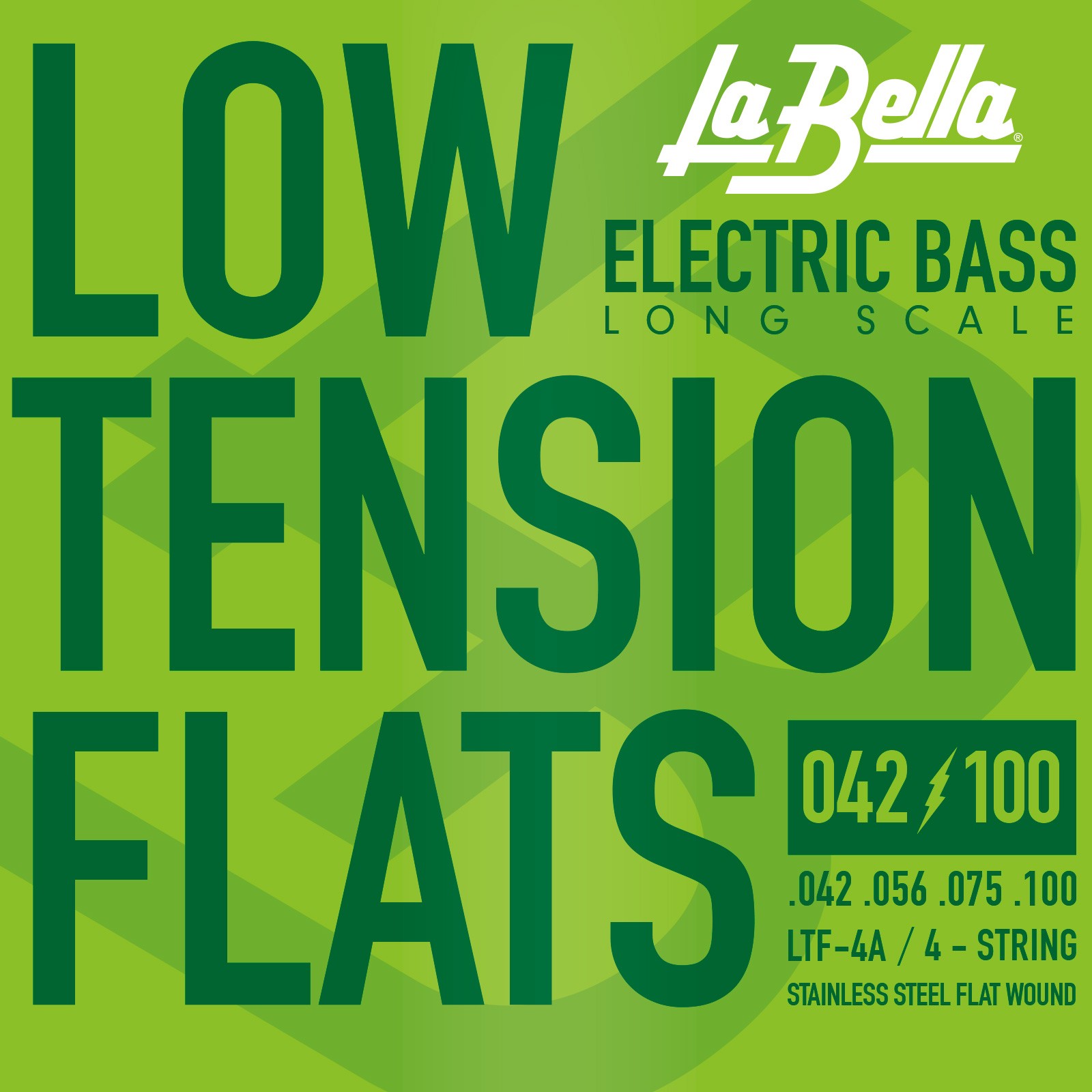 La Bella Bass Guitar Strings - Low Tension Flexible Flats