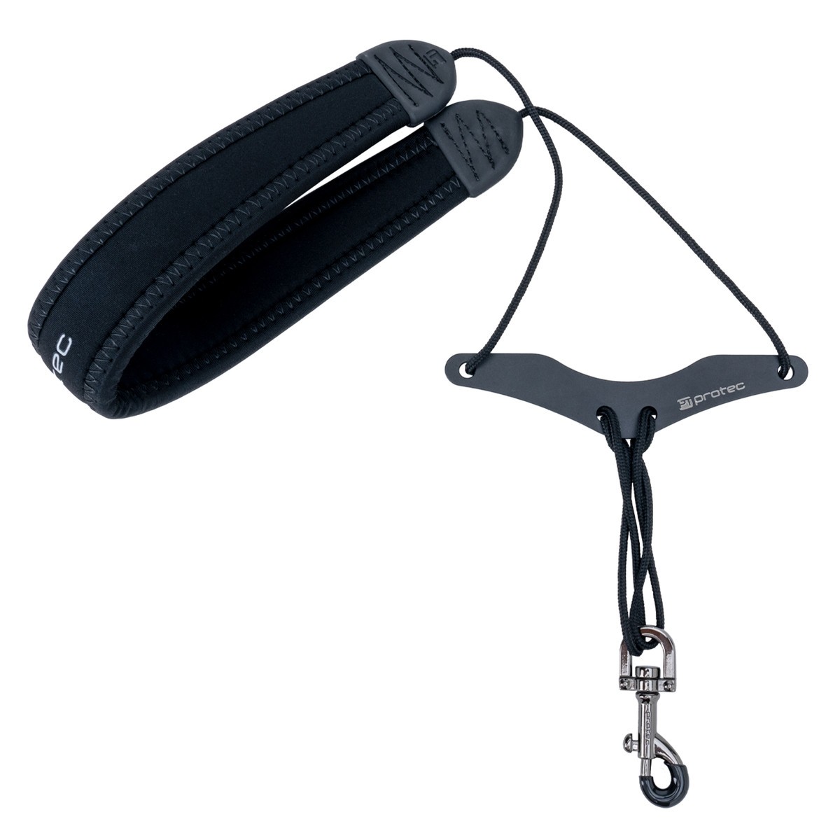 Protec 22" Neoprene Saxophone Neck Strap with Comfort Bar, Regular (Black NB310M)