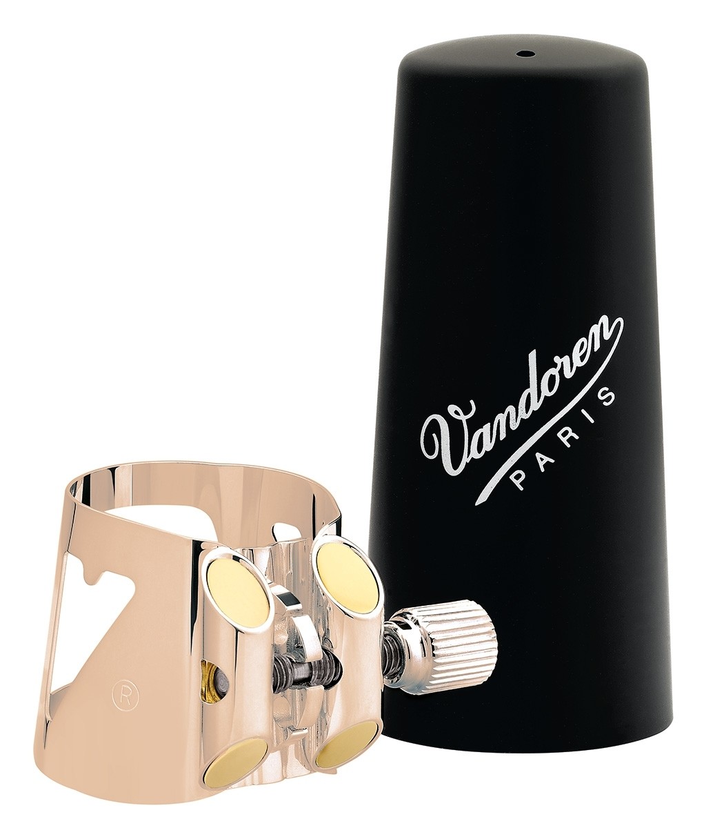 Vandoren Optimum Ligature & Plastic Cap for Bb Clarinet - Pink Gold (LC01PGP)