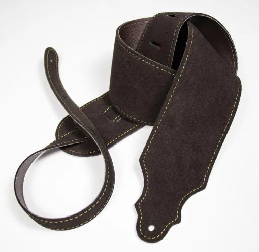 Franklin 3" Purist Suede Guitar Strap - Chocolate