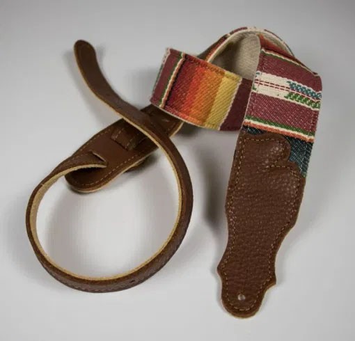 Franklin 2" Saddle Blanket Guitar Strap - Caramel