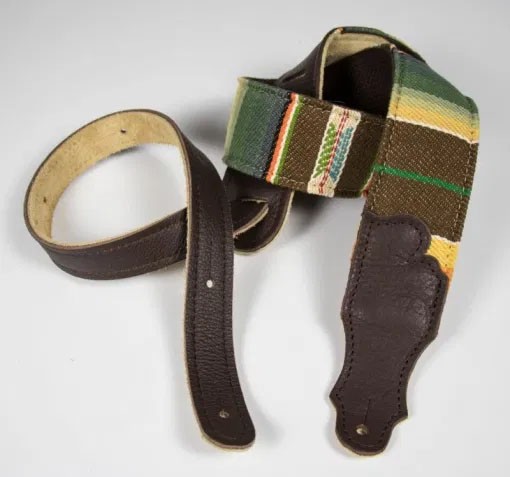 Franklin 2" Saddle Blanket Guitar Strap - Chocolate