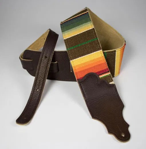 Franklin 3" Saddle Blanket Guitar Strap - Chocolate
