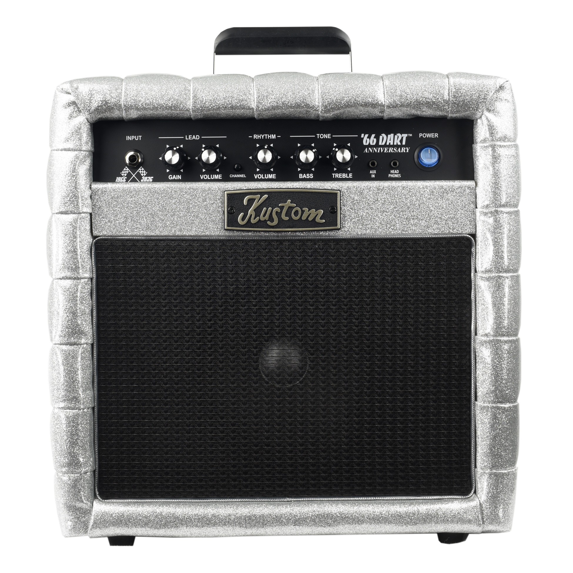 Kustom '66 Dart - 10 Watt Electric Guitar Combo Amplifier - Silver Tuck & Roll