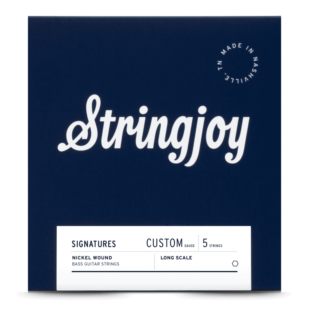 Stringjoy Signatures | Custom 5 String Long Scale Nickel Wound Bass Guitar Strings