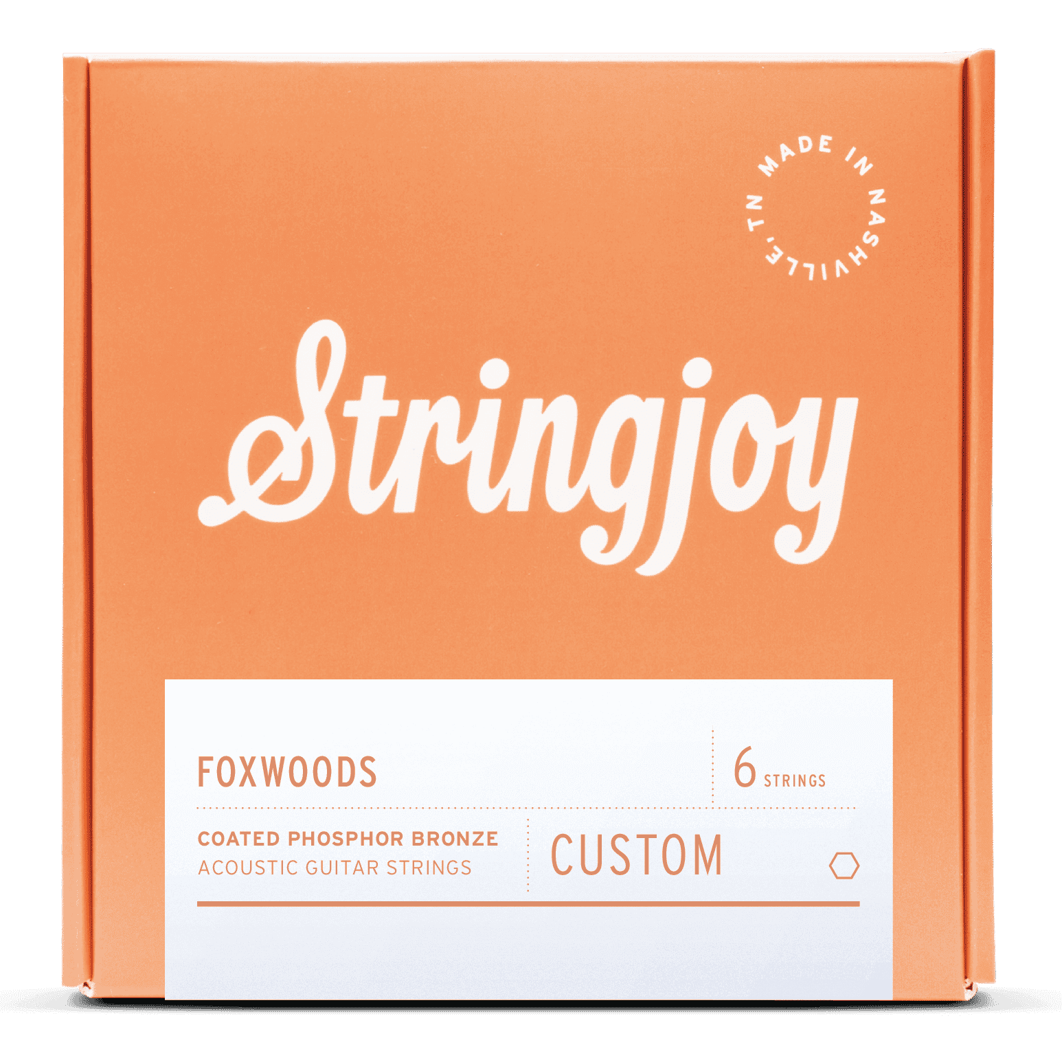 Stringjoy Foxwoods | Custom 6 String Coated Phosphor Bronze Acoustic Guitar Strings
