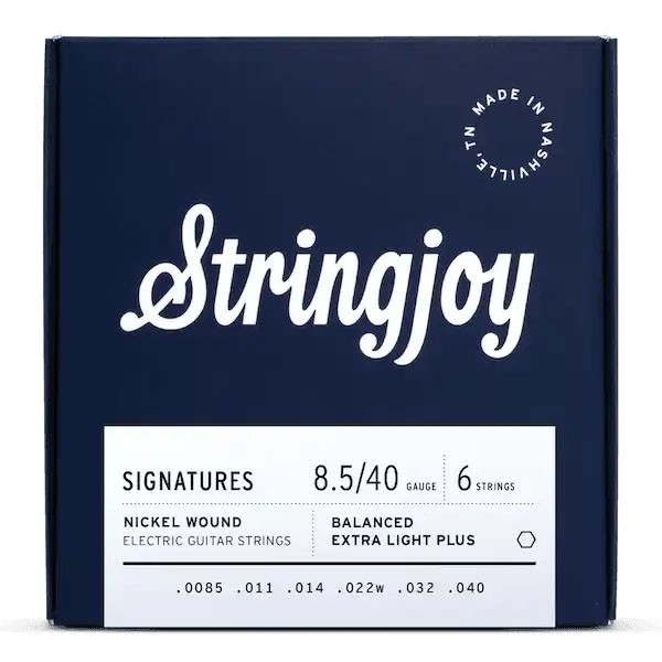 Stringjoy Signatures | Balanced Extra Light Plus (8.5-40) - Nickel Wound Electric Guitar Strings
