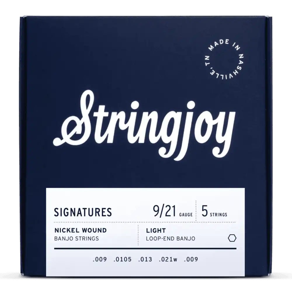Stringjoy Signatures | Light Gauge (9-21) 5 String Nickel Wound Banjo Strings
