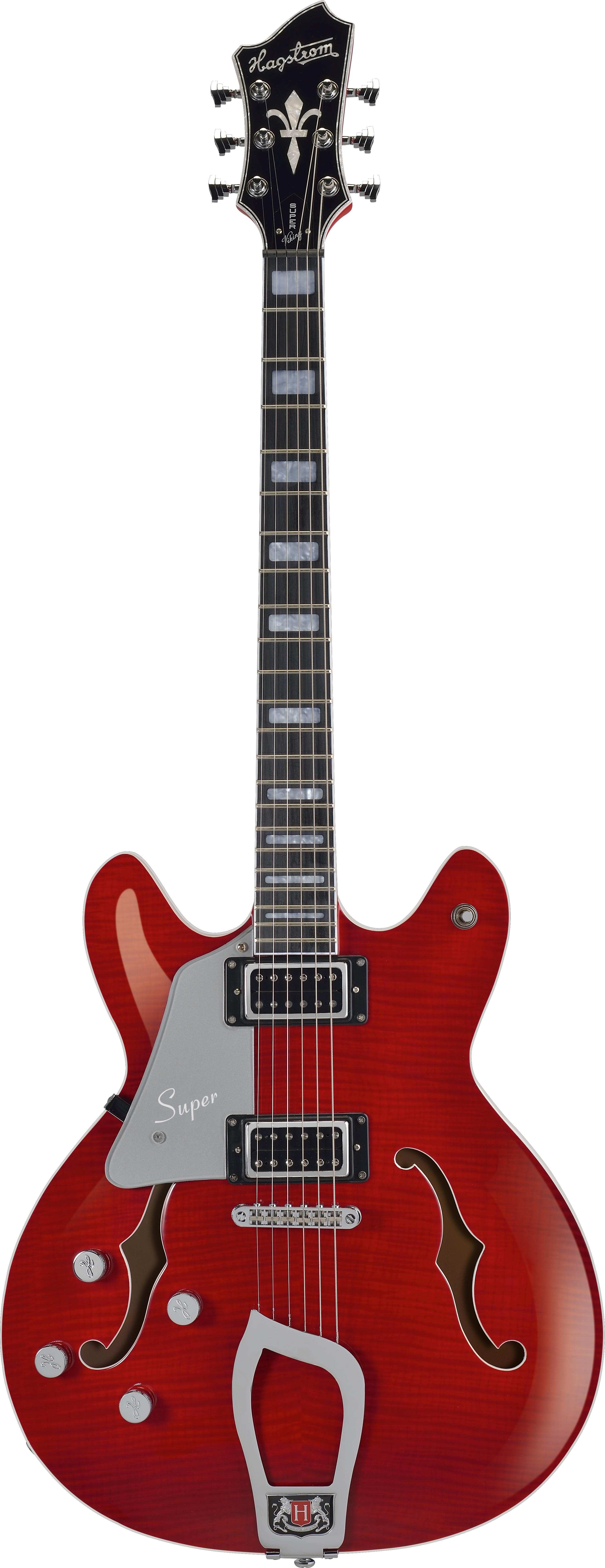 Hagstrom Super Viking - Wild Cherry Transparent Left Hand