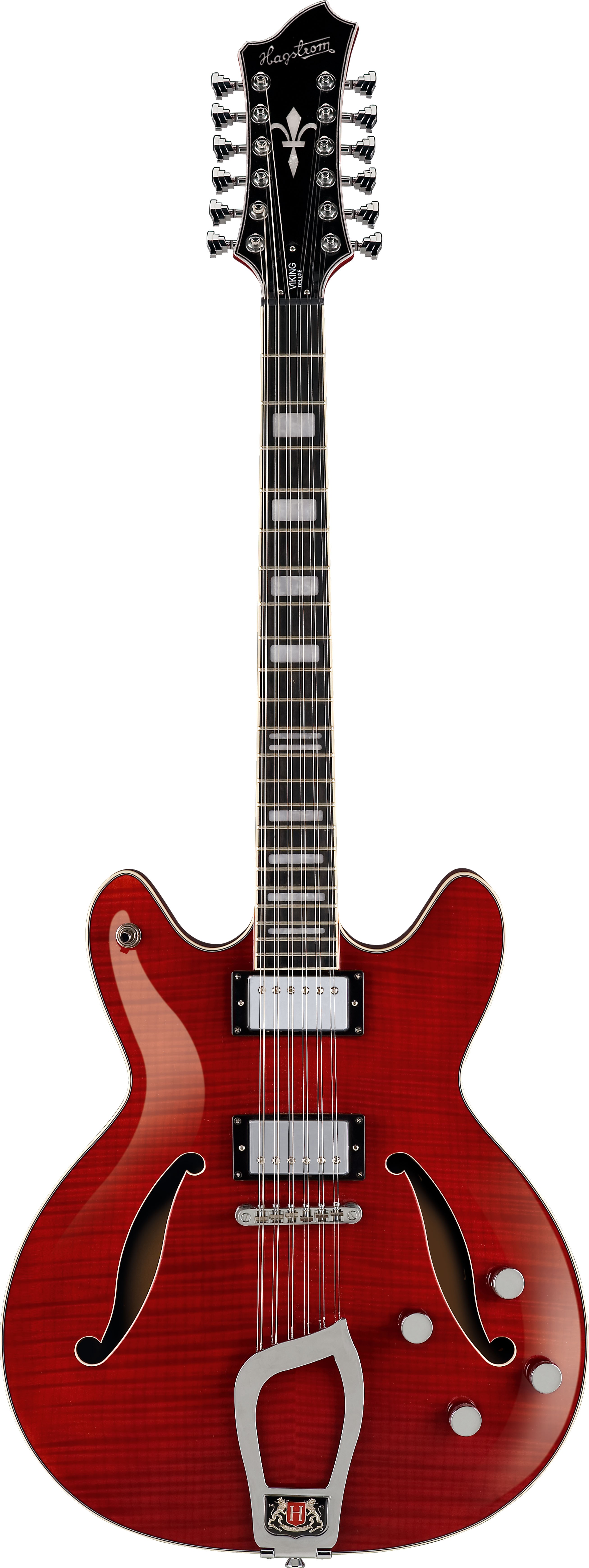 Hagstrom Viking Deluxe 12 String - Wild Cherry Transparent
