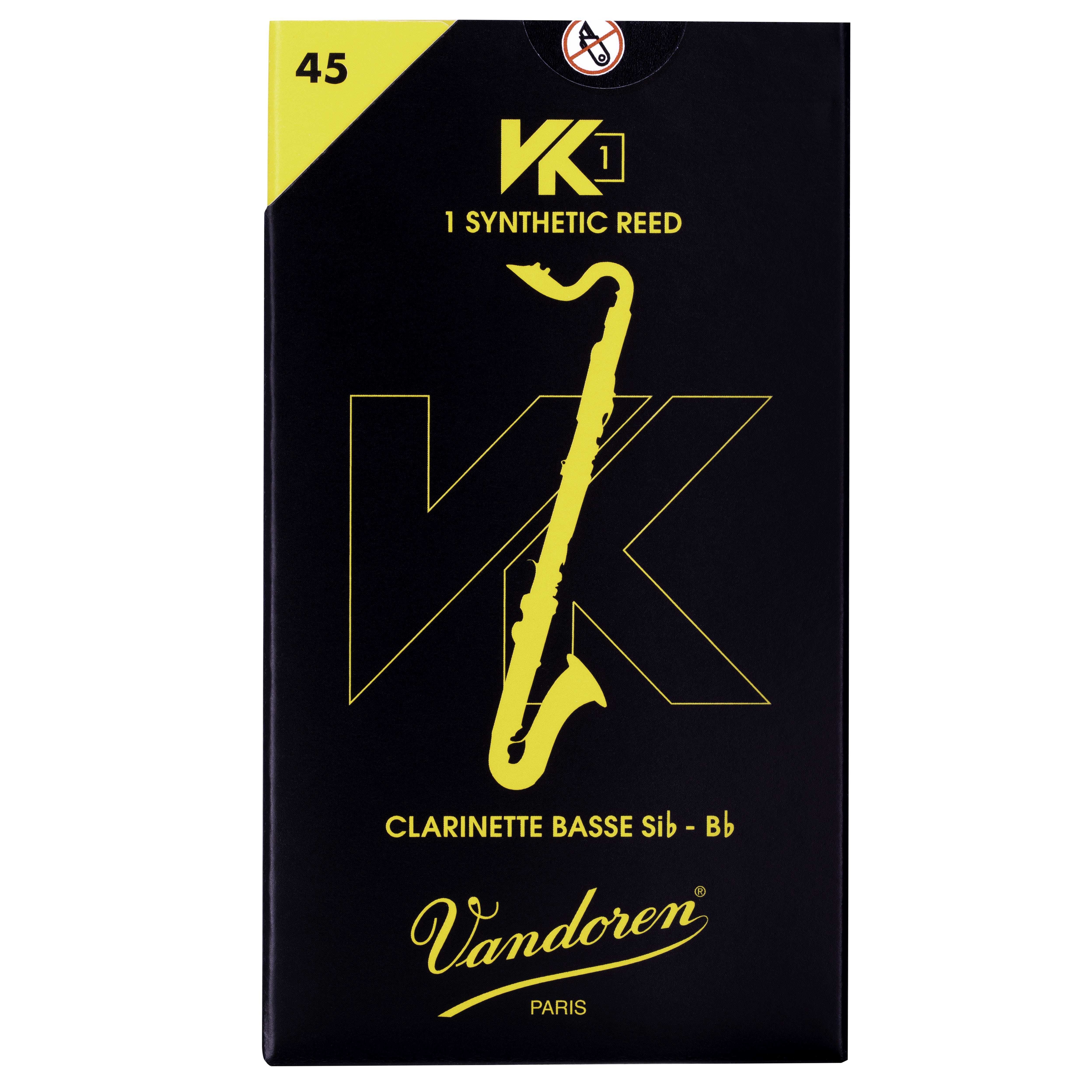 Vandoren Synthetic VK1 Bass Clarinet Reed - Strength 45