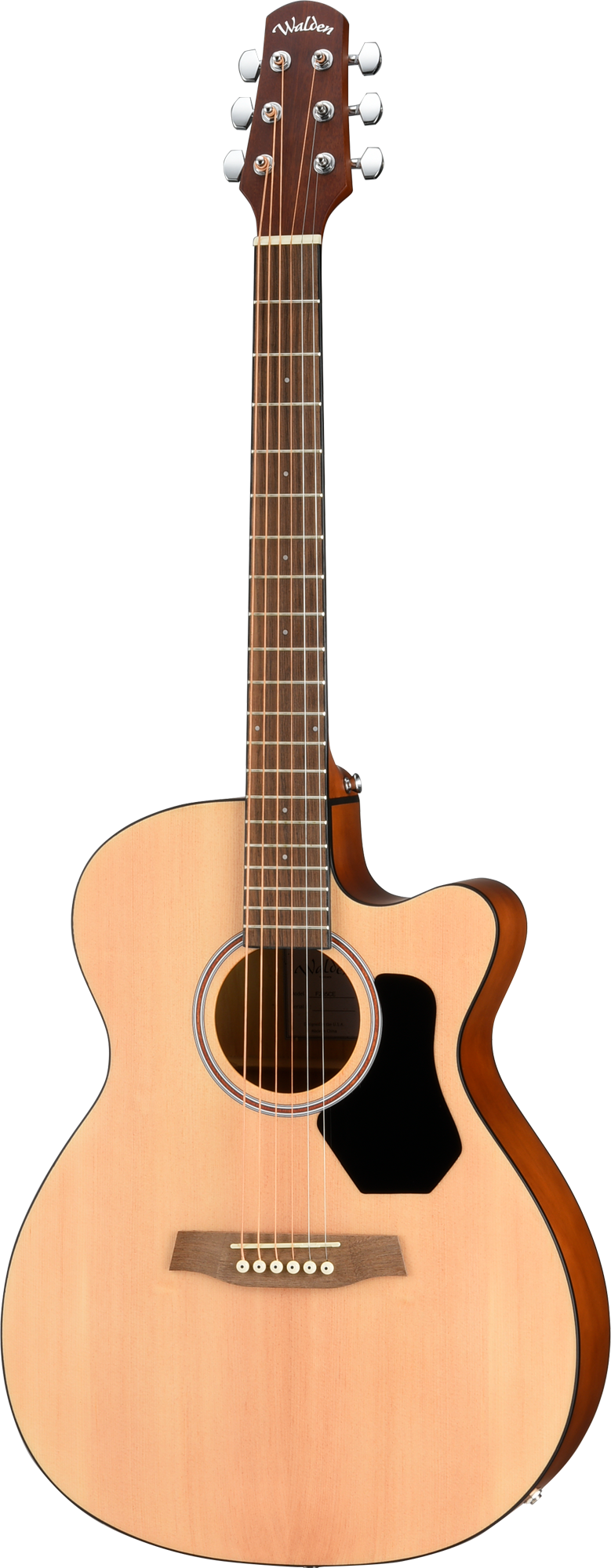 Walden F255CE Hawthorne Folk Body Acoustic Cutaway-Electric - Satin