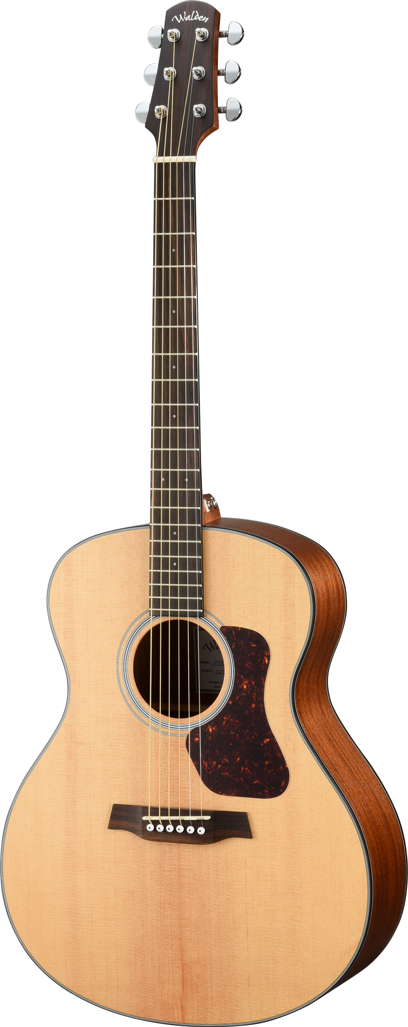 Walden G550EW Natura Solid Spruce Top Grand Auditorium Acoustic-Electric - Open Pore Satin