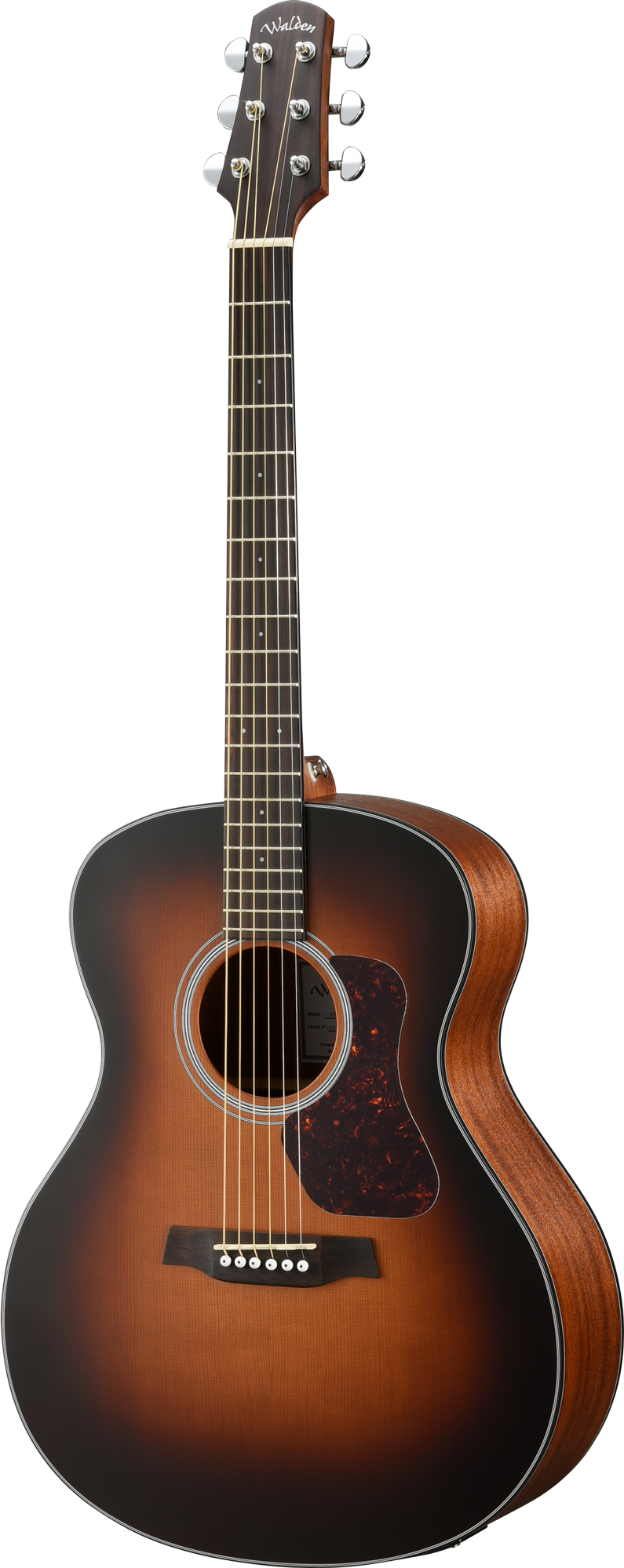 Walden G570ETBW Natura Solid Cedar Top Grand Auditorium Acoustic-Electric - Open Pore Satin Tobacco Burst
