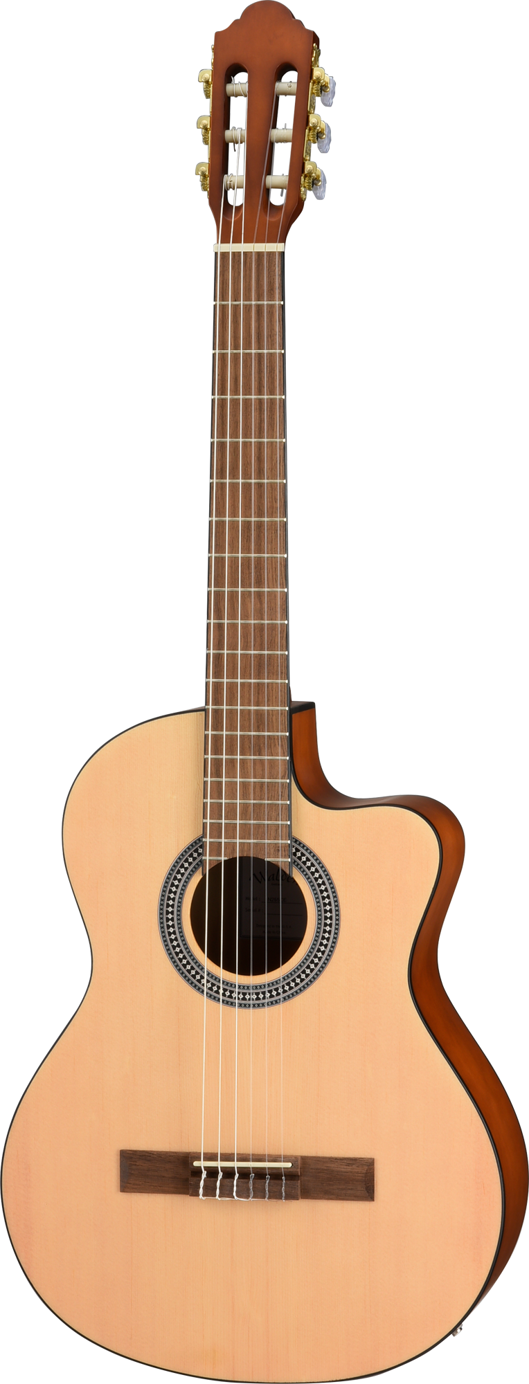 Walden N255CE Hawthorne Spruce Top Nylon Classical Cutaway-Electric - Satin