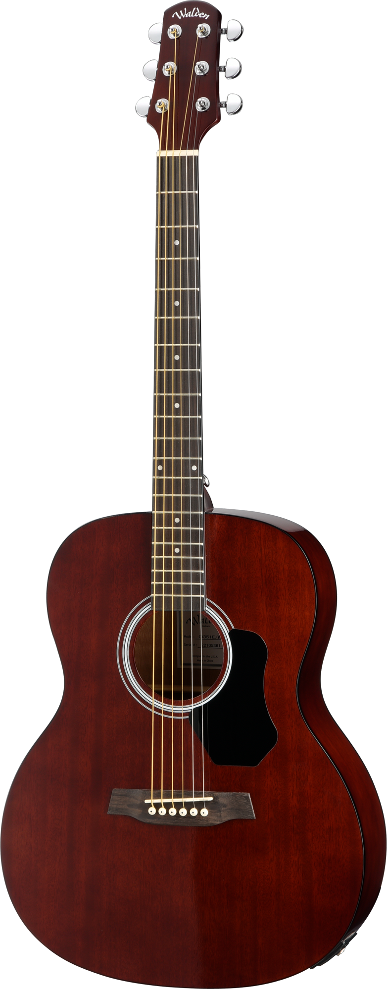 Walden O351EW Standard Mahogany Top Orchestra Acoustic-Electric - Gloss