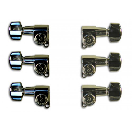 Rickenbacker Part 00525 - M6 Mini Machine Head Set Chrome