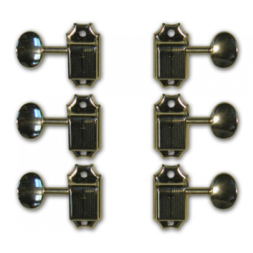 Rickenbacker Part 00565 - Vintage Deluxe Machine Head Set Long SE