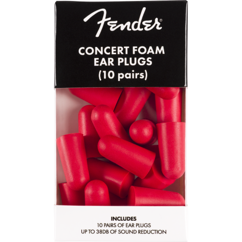 Fender Concert Foam Ear Plugs (10 Pairs)