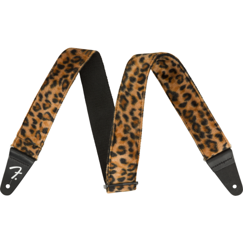 Fender Wild Animal Print Strap, Leopard, 2"