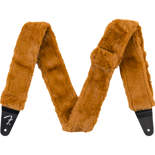 Fender Poodle Plush Strap, Rust, 2"