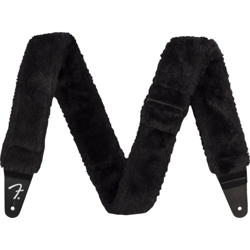 Fender Poodle Plush Strap, Black 2"