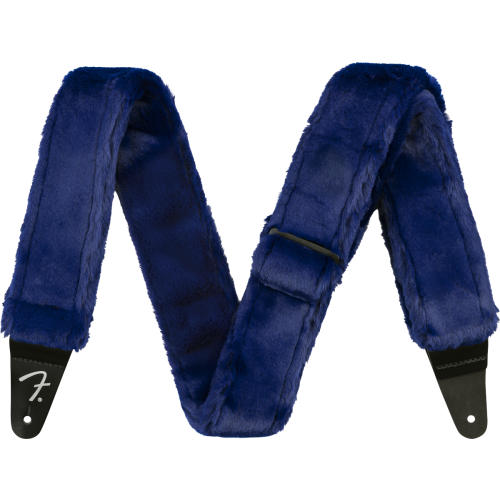 Fender Poodle Plush Strap, Blue, 2"