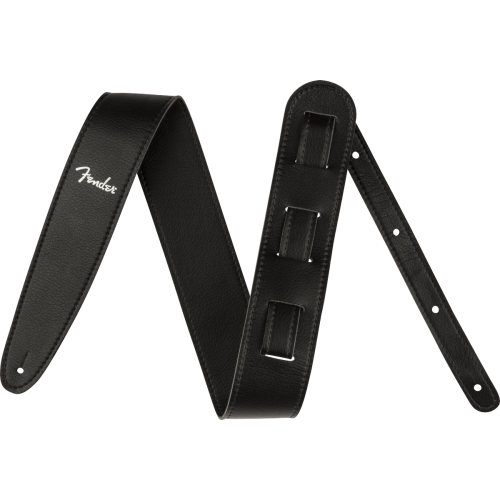 Fender Vegan Leather Strap, Black, 2.5", Microfiber