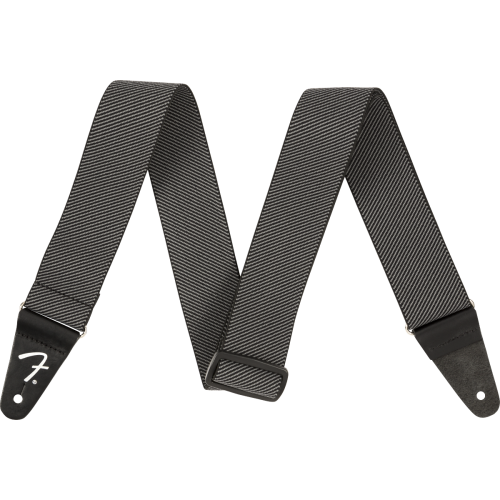 Fender WeighLess Tweed Strap, Gray, 2"