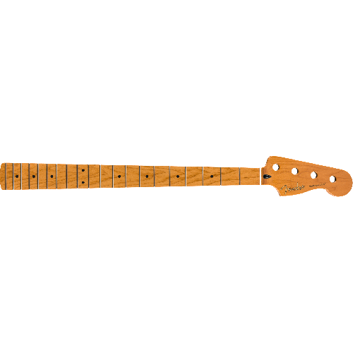 Fender Roasted Maple Precision Bass Neck, 20 Medium Jumbo Frets, 9.5", Maple, C Shape