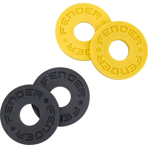 Fender X Third Man Hardware Strap Blocks (2 x Black & 2 x Yellow)