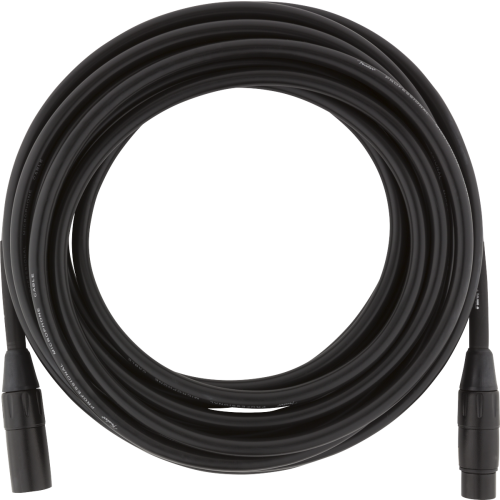 Fender Professional Series Microphone Cable, 25', Black
