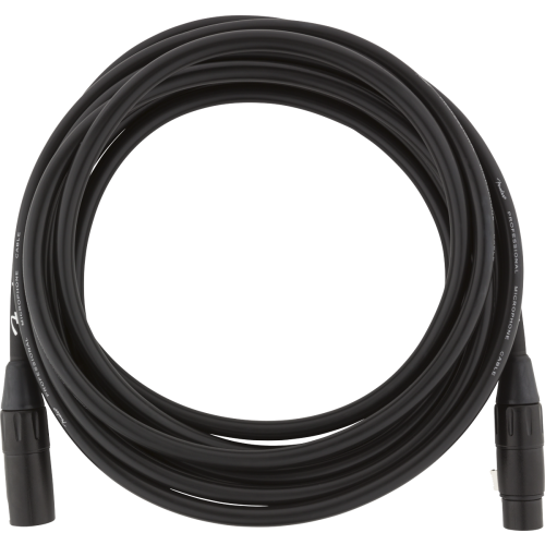 Fender Professional Series Microphone Cable, 15', Black