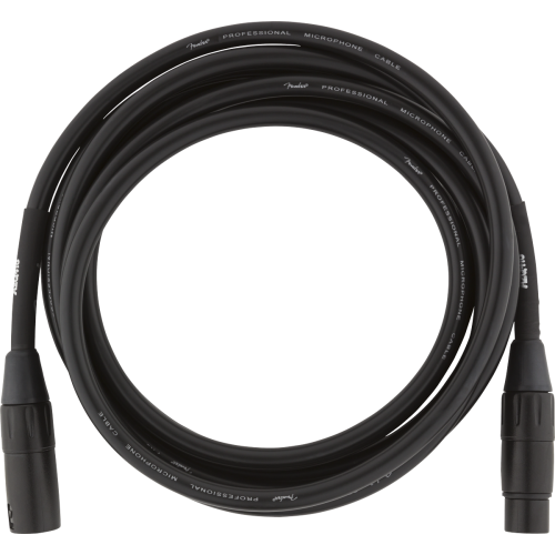 Fender Professional Series Microphone Cable, 10', Black
