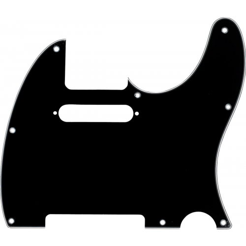Fender Pickguard, Telecaster, 8-Hole Mount, Black, 3-Ply