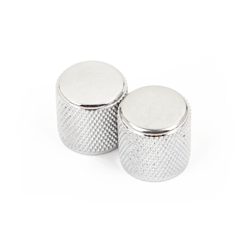 Fender Telecaster/Precision Bass Knobs, Knurled Chrome (2)