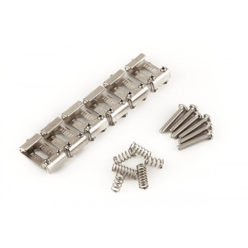 Fender Pure Vintage Stratocaster "Pat. Pend." Saddle Kit, Nickel-Plated