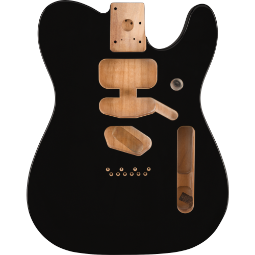 Fender Deluxe Series Telecaster SSH Alder Body Modern Bridge Mount, Black