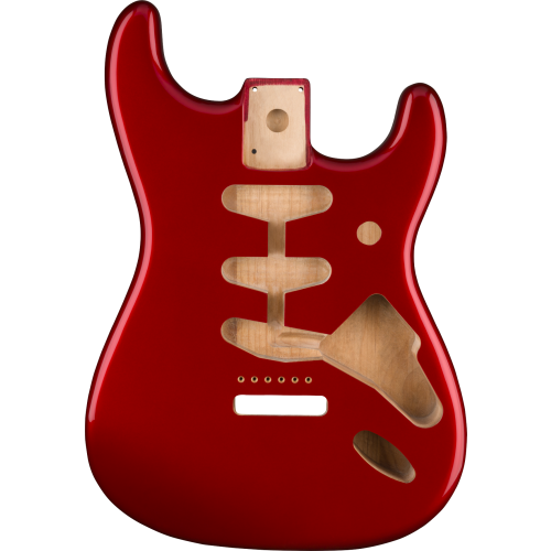 Fender Classic Series 60's Stratocaster SSS Alder Body Vintage Bridge Mount, Candy Apple Red