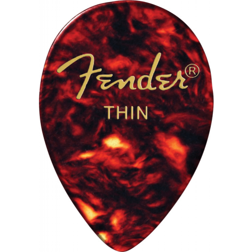 Fender Classic Celluloid Picks, 358 Shape - 12 Pack