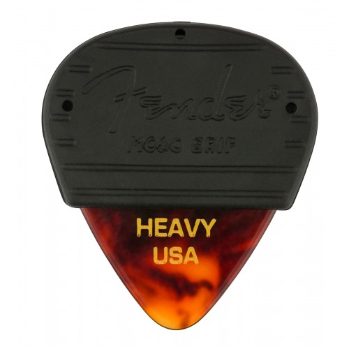 Fender Mojo Grip Picks, Celluloid, Heavy, 3-Pack, Tortoiseshell