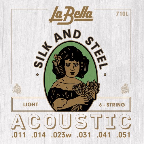 La Bella Acoustic Guitar Strings - Silk & Steel Series