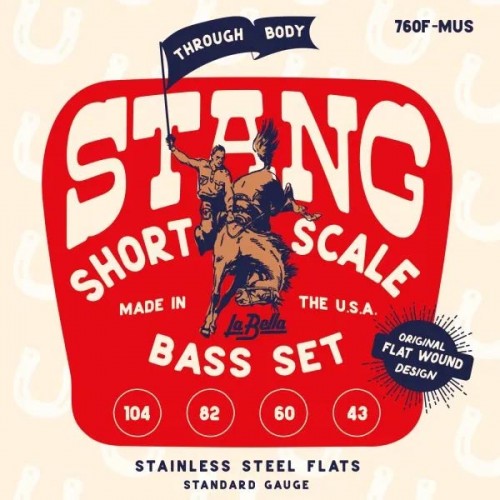  La Bella 760F-MUS STANG – Stainless Steel Flat Wound