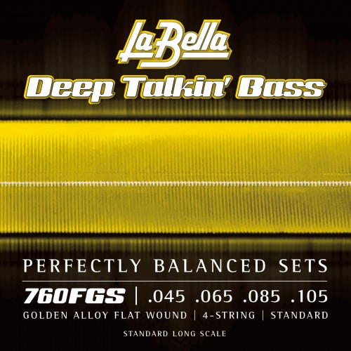 La Bella Bass Guitar Strings - Gold Flats Deep Talkin' Bass Series